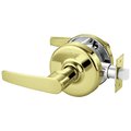 Corbin Russwin Grade 2 Passage or Closet Cylindrical Lock, Armstrong Lever, Bright Brass Finish, Non-handed CL3810 AZD 605